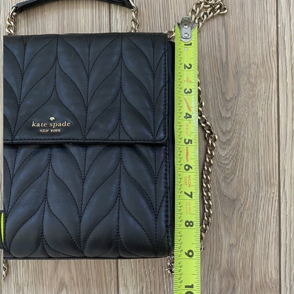 Kate Spade Brayden Briar Lane Quilted Black Leather Backpack Crossbody EUC $498 - Picture 16 of 16